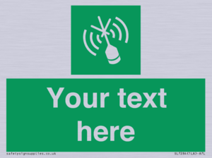 Custom sign safe condition Emergency position beacon